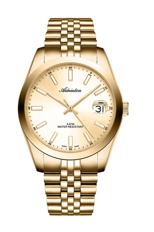 Reloj Adriatica Shappire Dorado